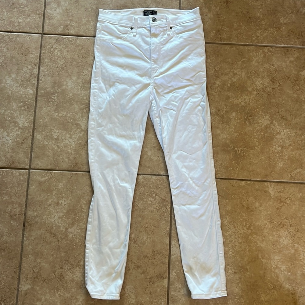 Abercrombie & Fitch White Jeggings